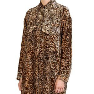 [brand new] The Kooples Leopard Print Velvet Shirt